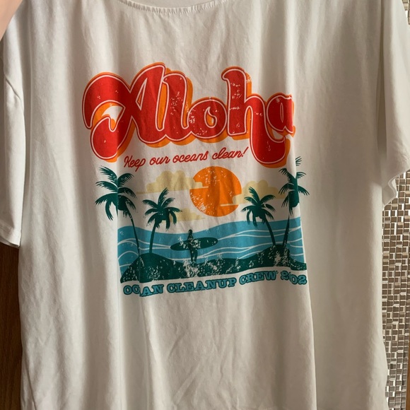 oversized aloha t shirt - Picture 2 of 2